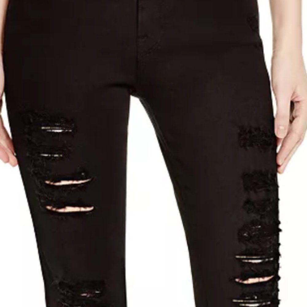 Frame Ripped Jeans in Film Noir